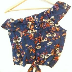 Mossimo Off The Shoulder Floral Blouse